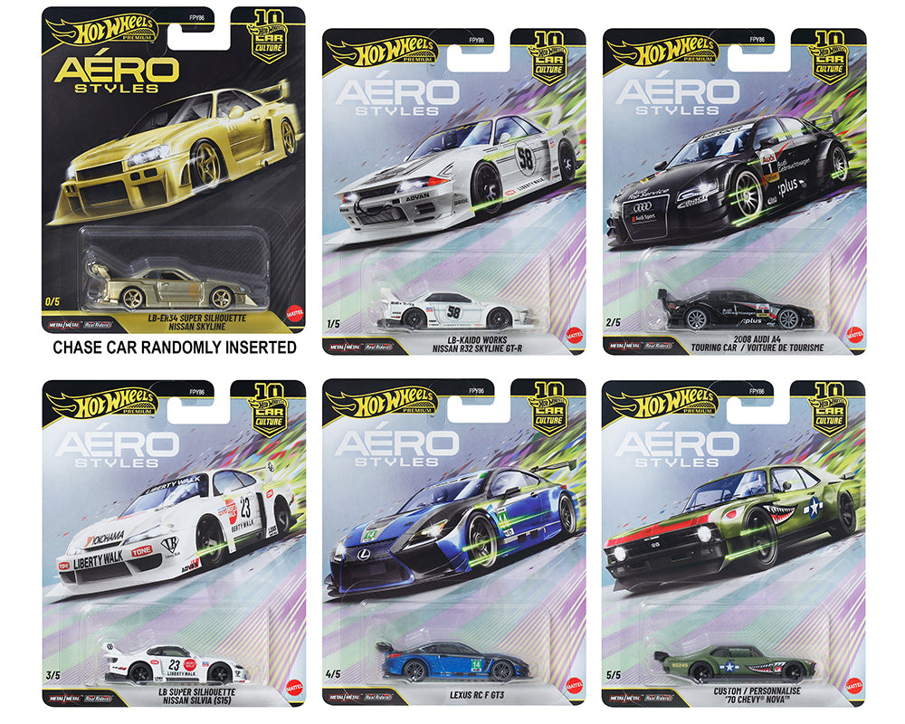 (PREORDER) Hot Wheels Car Culture 2026 Aero Styles Sealed Case Chance of Chase!